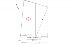 広島市東区牛田旭、土地の間取り画像です