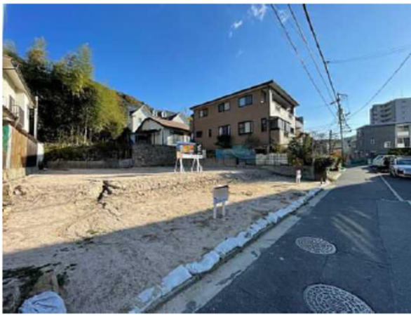 広島市東区牛田旭、土地の画像です