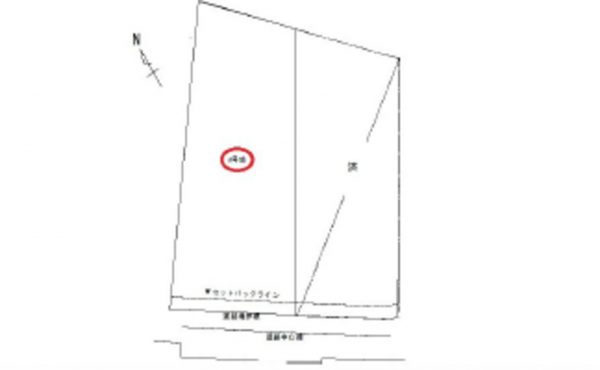 広島市東区牛田旭、土地の間取り画像です