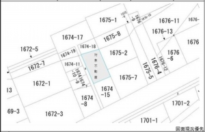広島市南区旭、土地の間取り画像です
