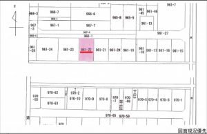 広島市南区宇品東、土地の間取り画像です