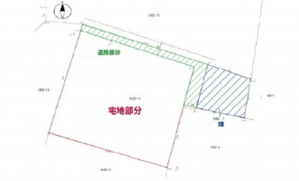 広島市東区牛田新町、土地の間取り画像です
