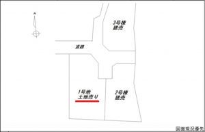 広島市南区北大河町、土地の間取り画像です