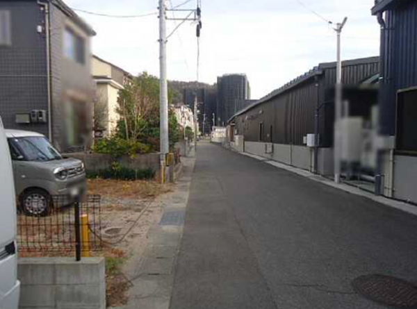 呉市吉浦新町、土地の画像です