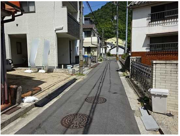 広島市南区楠那町、土地の画像です