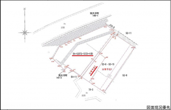 広島市南区丹那新町、土地の間取り画像です