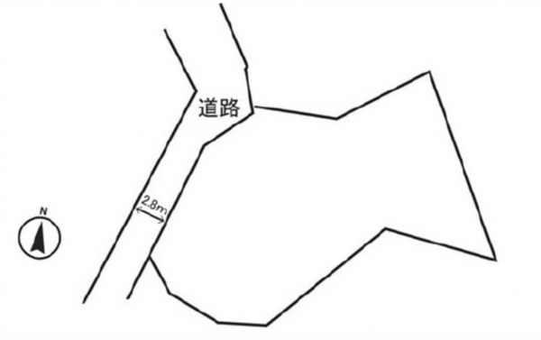 呉市上長迫町、土地の間取り画像です