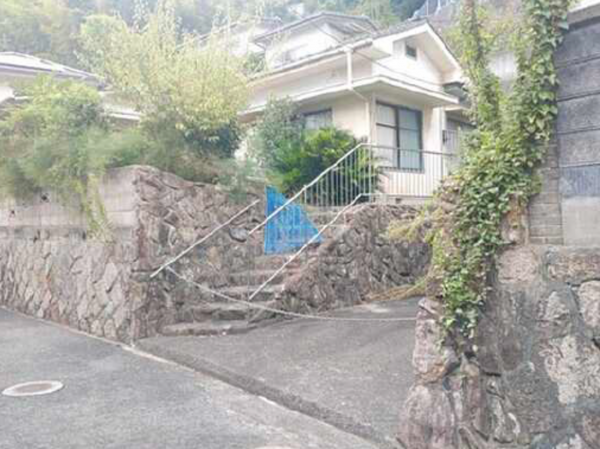 呉市上山田町、土地の画像です