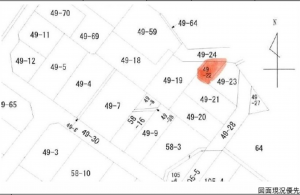 広島市南区仁保、土地の間取り画像です
