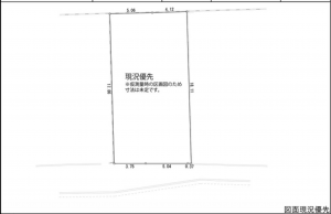 広島市南区日宇那町、土地の間取り画像です