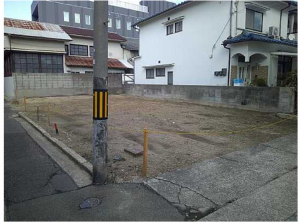 広島市南区東青崎町、土地の画像です