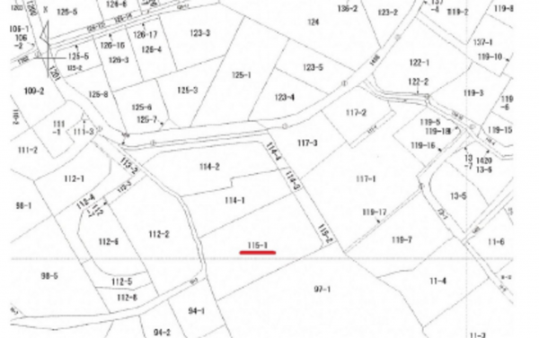 広島市東区牛田南、土地の間取り画像です