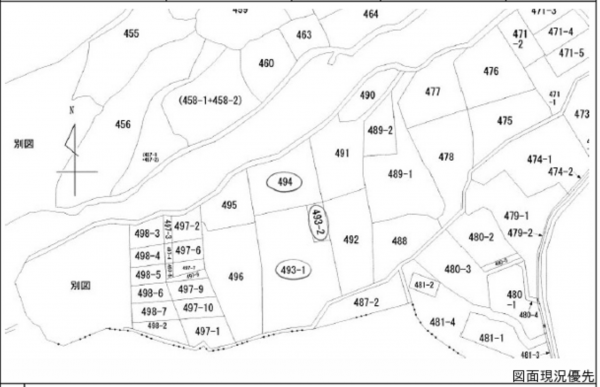 広島市南区本浦町、土地の間取り画像です