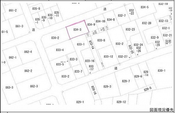 広島市南区皆実町、土地の間取り画像です