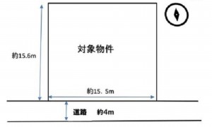 呉市焼山桜ヶ丘、土地の間取り画像です