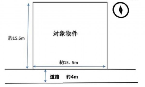 呉市焼山桜ヶ丘、土地の間取り画像です