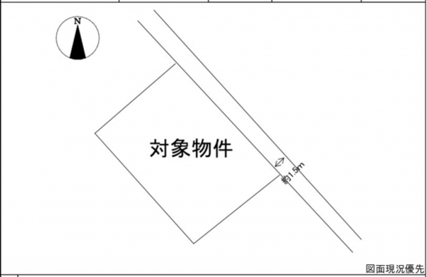 広島市南区向洋大原町、土地の間取り画像です