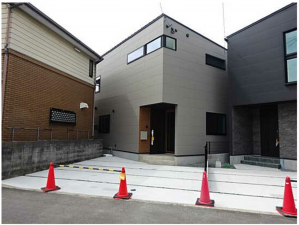 広島市南区旭、新築一戸建ての外観画像です