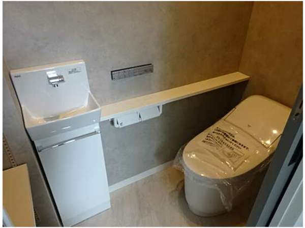 広島市南区旭、新築一戸建てのトイレ画像です