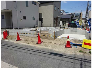 広島市南区宇品御幸、新築一戸建ての外観画像です