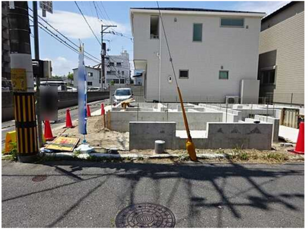 広島市南区宇品御幸、新築一戸建ての外観画像です