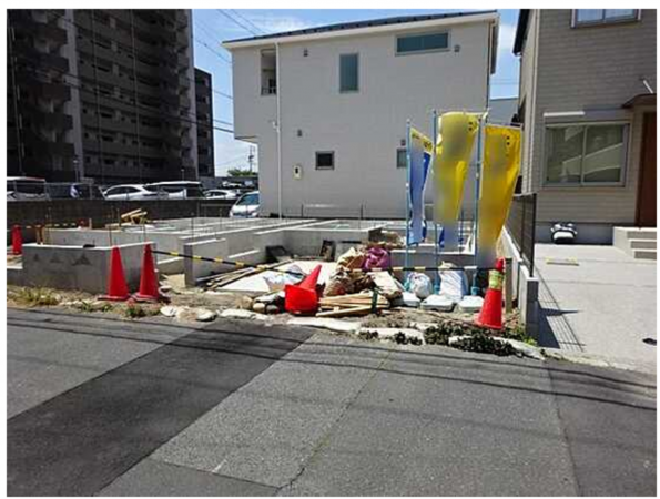広島市南区宇品御幸、新築一戸建ての外観画像です