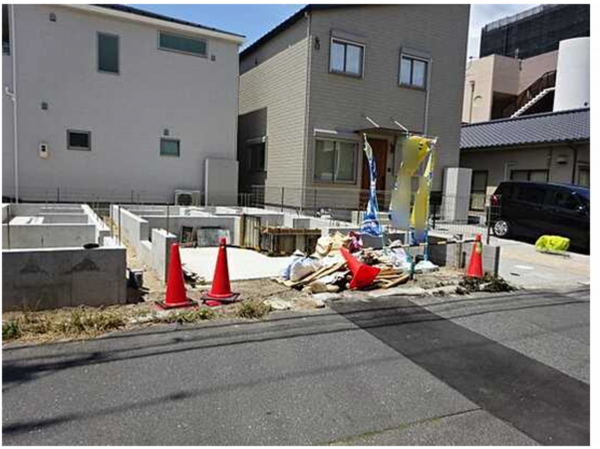 広島市南区宇品御幸、新築一戸建ての外観画像です
