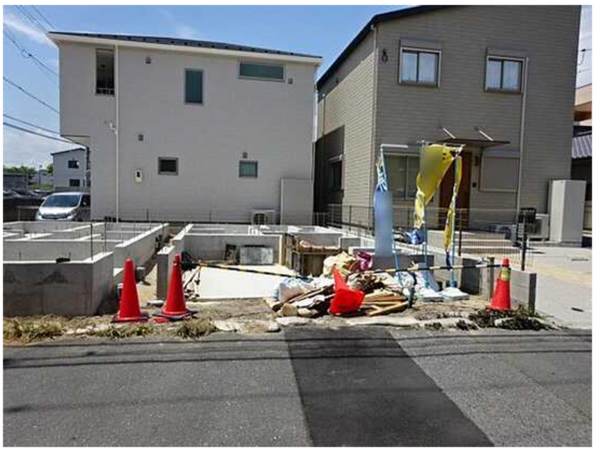 広島市南区宇品御幸、新築一戸建ての外観画像です