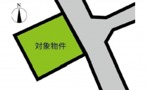 広島市東区馬木、土地の間取り画像です
