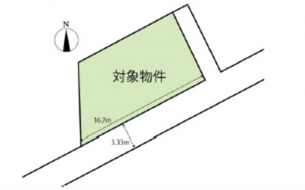 広島市東区馬木、土地の間取り画像です