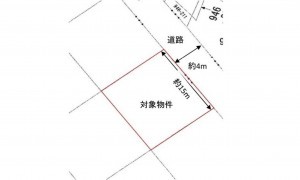呉市焼山中央、土地の間取り画像です