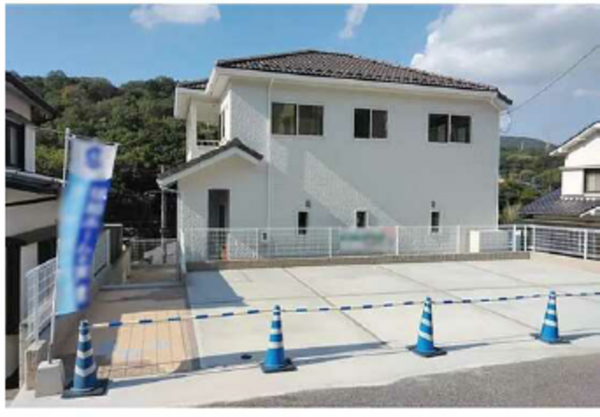広島市東区上温品、新築一戸建ての外観画像です