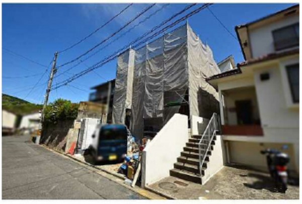 広島市東区上温品、新築一戸建ての外観画像です