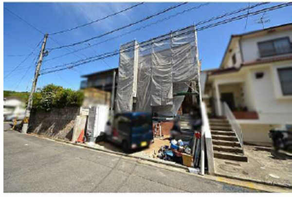 広島市東区上温品、新築一戸建ての外観画像です