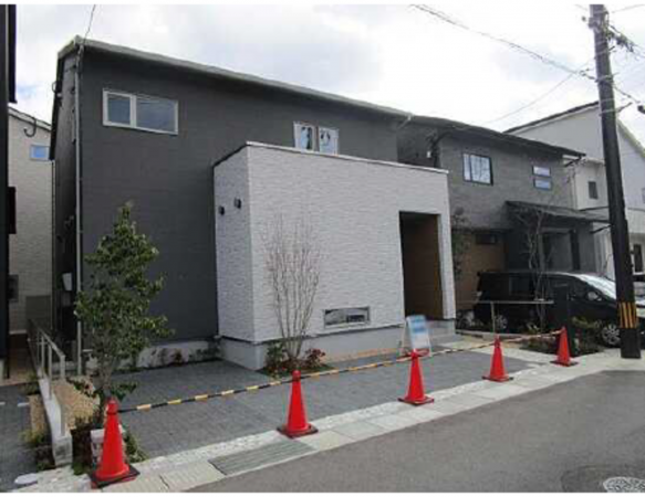 広島市東区温品、新築一戸建ての外観画像です