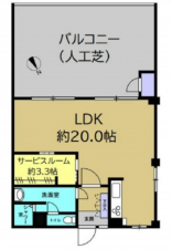 広島市東区光が丘、マンションの間取り画像です