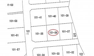 呉市晴海町、土地の間取り画像です
