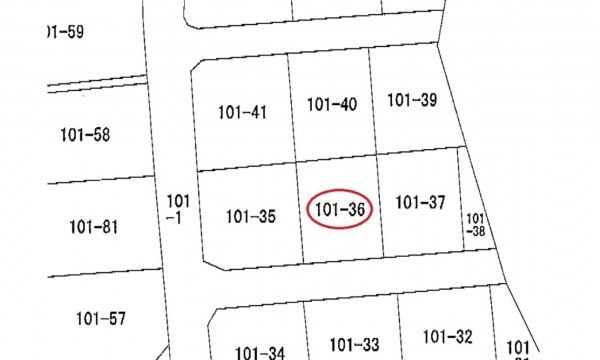 呉市晴海町、土地の間取り画像です