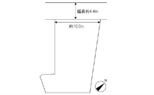 広島市東区福田、土地の間取り画像です