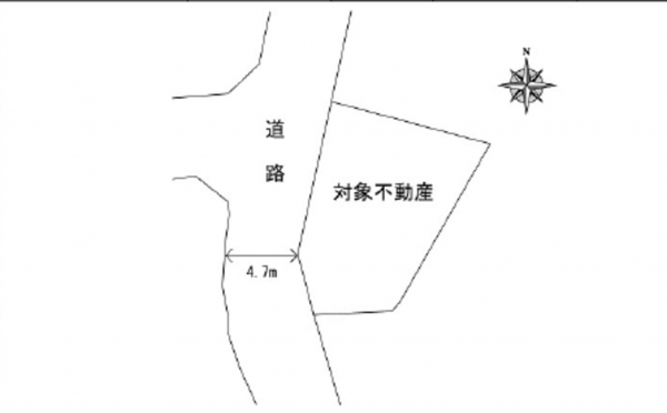 広島市東区福田、土地の間取り画像です