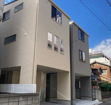 広島市南区宇品御幸、新築一戸建ての外観画像です