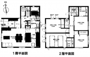 広島市南区宇品御幸、新築一戸建ての間取り画像です