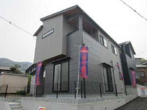 広島市東区戸坂大上、新築一戸建ての外観画像です