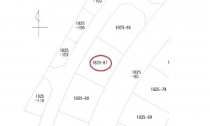 呉市郷原学びの丘、土地の間取り画像です