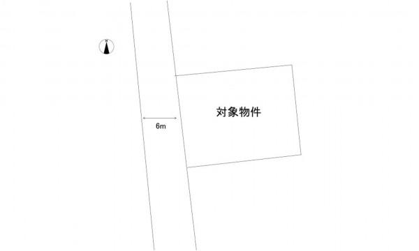 呉市焼山東、土地の間取り画像です