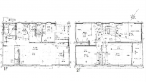 広島市南区仁保、新築一戸建ての間取り画像です