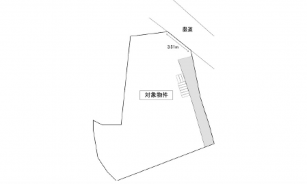 広島市東区矢賀、土地の間取り画像です
