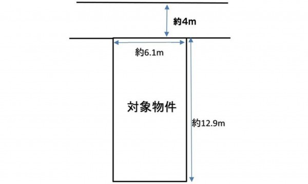 呉市広杭本町、土地の間取り画像です