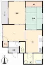 呉市広駅前、マンションの間取り画像です