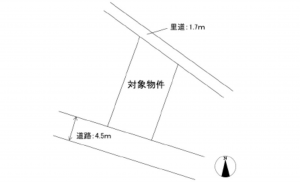 広島市東区矢賀新町、土地の間取り画像です